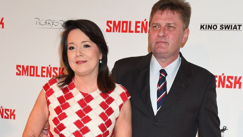 Danuta Holecka z mężem Krzysztofem