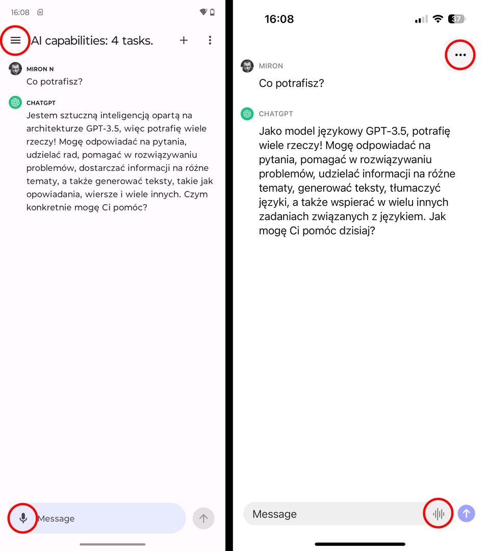 ChatGPT na Androida i iOS