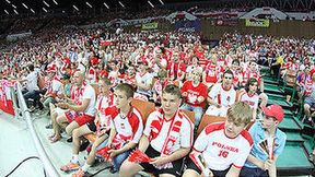 Kibice na meczu Polska - Litwa