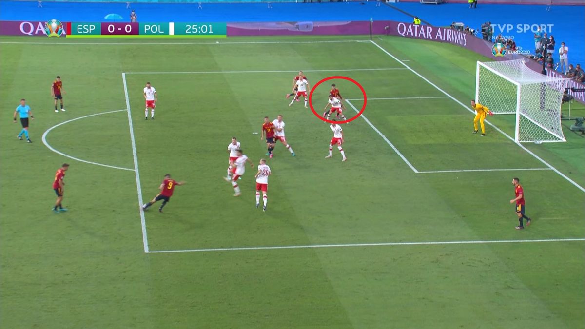 Moment podania do Alvaro Moraty przy bramce na 1:0 dla Hiszpanii