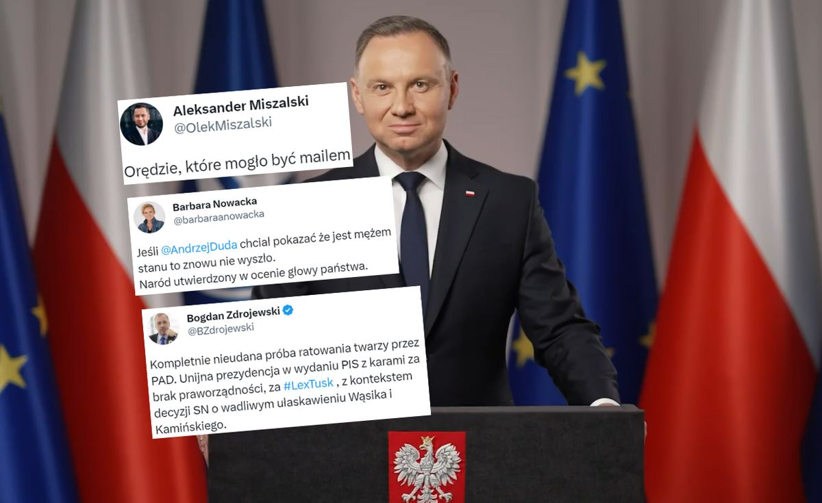 Prezydent Andrzej Duda wygłosił niespodziewane orędzie