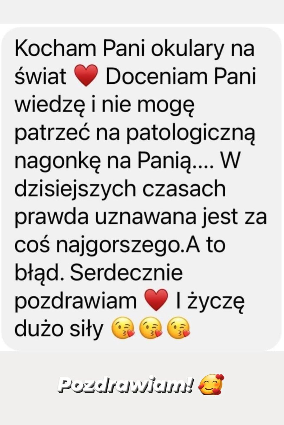 Wiadomości internautów, udostępnione przez Paulinę Smaszcz