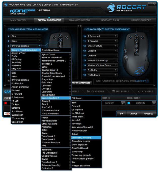 Roccat Kone Pure Software