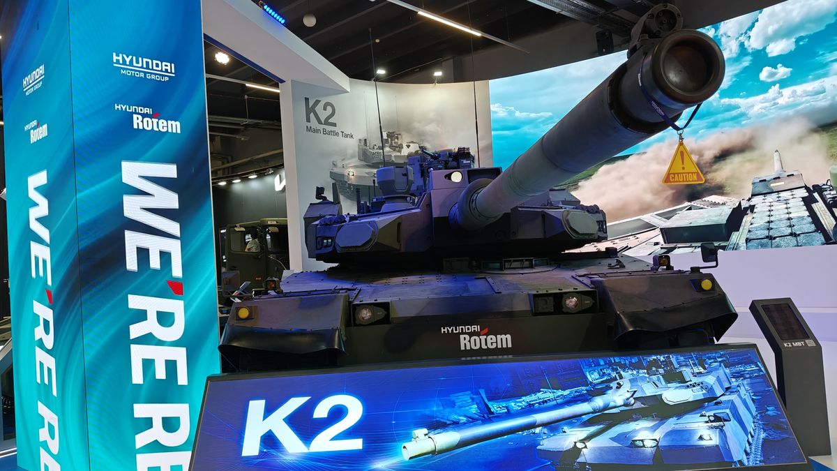 Najnowszy czołg K2EX podczas targów MSPO.