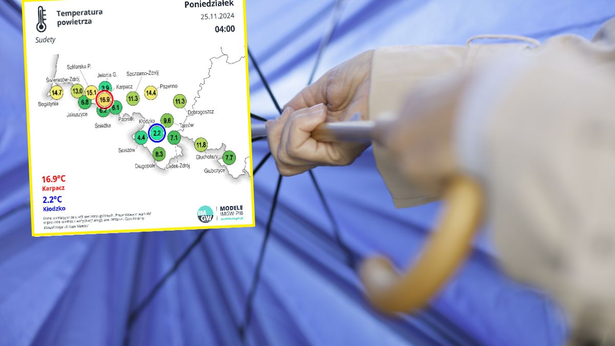 Prognoza pogody na 25 i 26 listopada