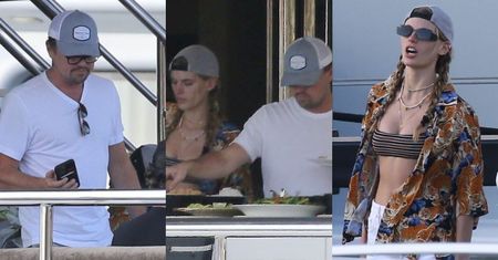 Leonardo DiCaprio celebruje Nowy Rok na luksusowym jachcie w towarzystwie młodszej o 25 lat Victorii Lamas (ZDJĘCIA)
