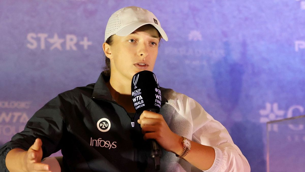 PAP / Marcin Cholewiński / Na zdjęciu: Iga Świątek przed turniejem WTA Finals