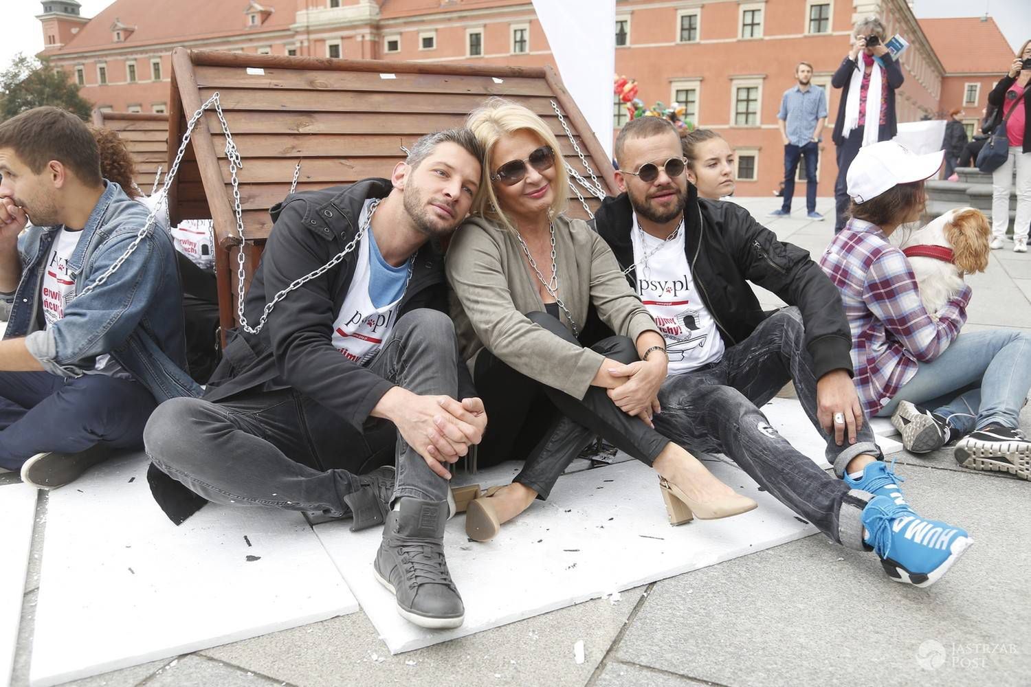 Leszek Stanek, Michał Piróg, Majka Jeżowska - akcja Zerwijmy łańcuchy 2016