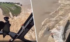 Pękł zbiornik Topola. Proszą o przesłanie amfibii do ewakuacji