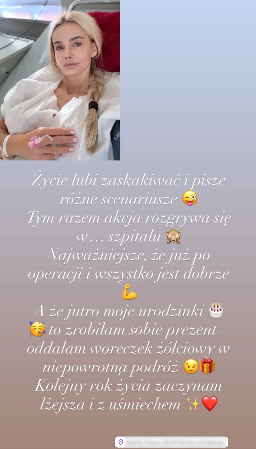 Monika Chwajoł trafiła do szpitala