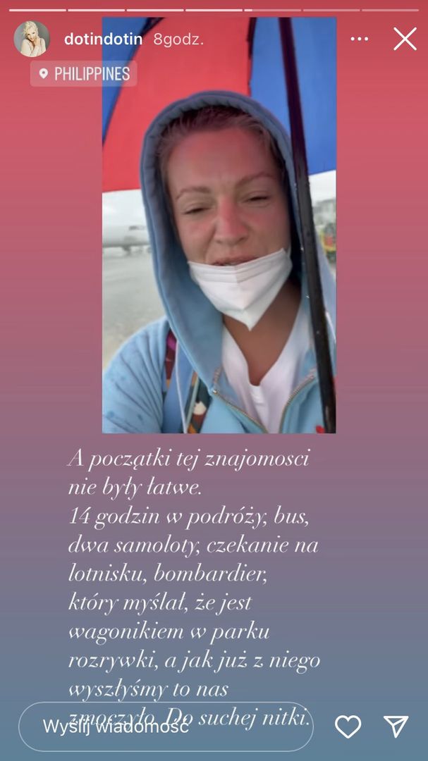Dorota Szelągowska przeżywa trudne chwile na Filipinach