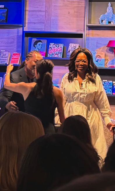 Meghan Markle supported Oprah during an event in the bookshop