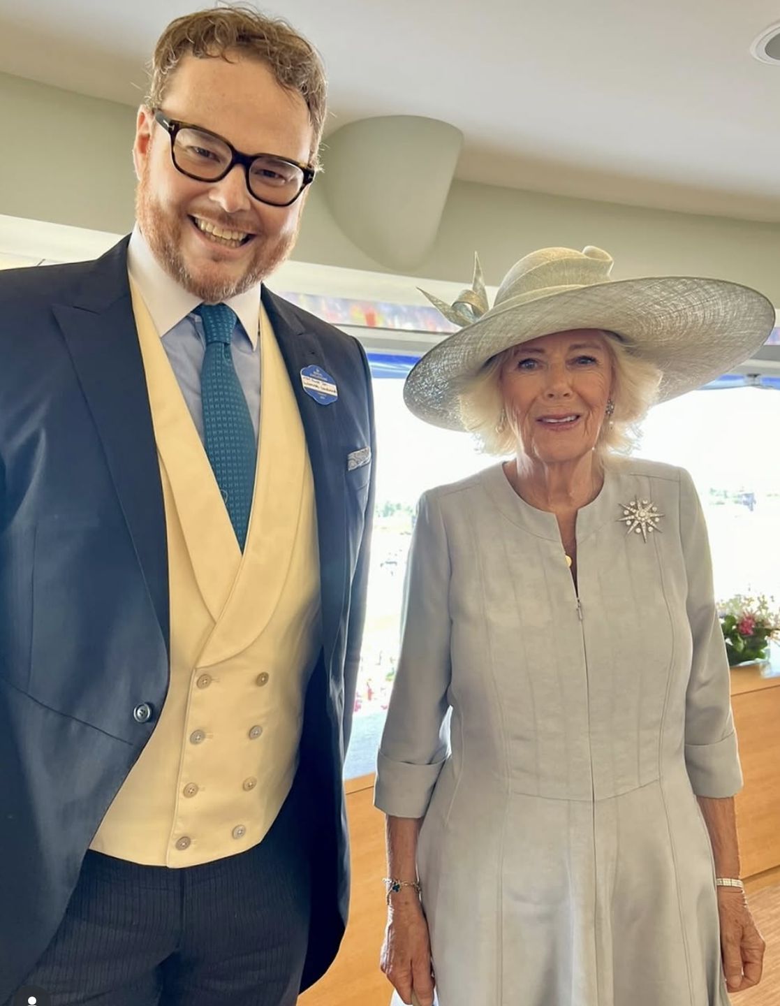 Jan Lubomirski-Lanckoroński i królowa Camilla