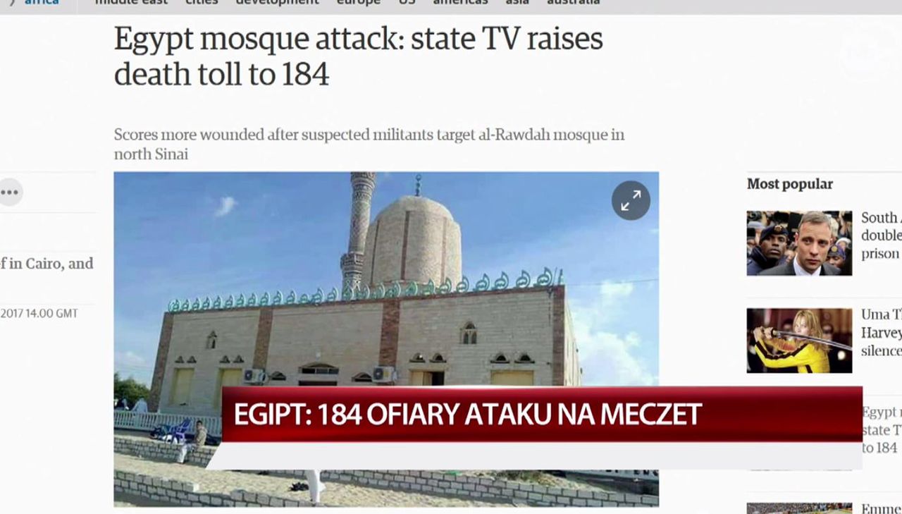 Zamach w meczecie w Egipcie