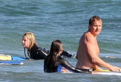 Beckham i Ramsay z dzieciakami na plaży