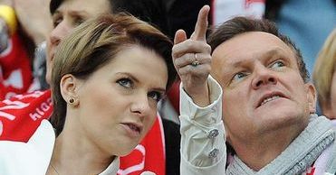 Cezary Pazura przyszedł na mecz z żoną! Jak wyglądali?