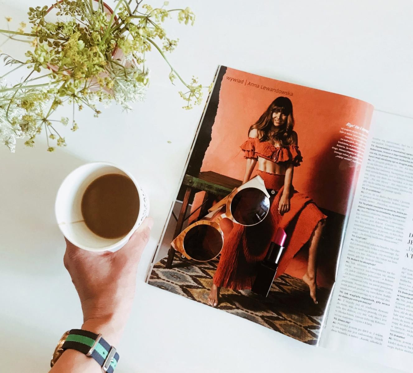 Anna Lewandowska w sesji dla magazynu "Twój Styl"