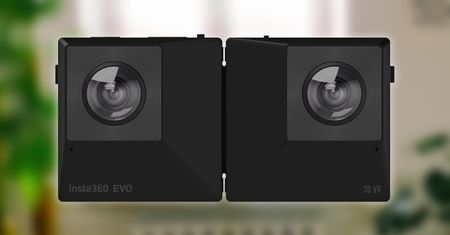 Składana kamera Insta360 EVO nagra filmy 3D 180 stopni lub 360