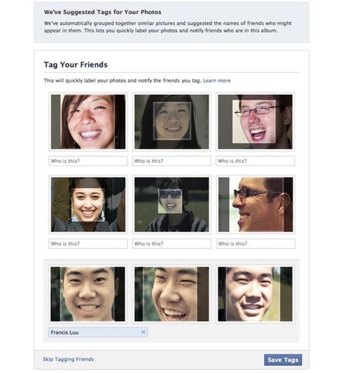 Rozpoznawanie twarzy na Facebooku przyciąga uwagę instytucji