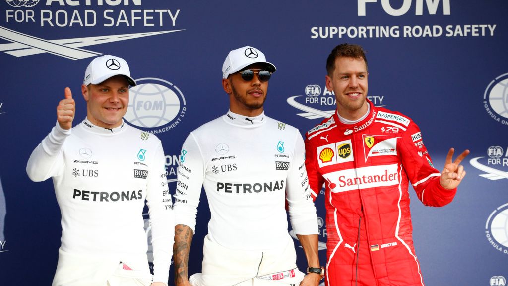 Valtteri Bottas - Lewis Hamilton - Sebastian Vettel