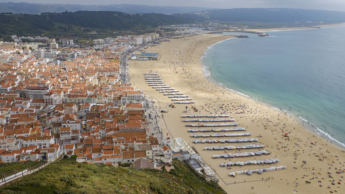 Plaża w Nazare w Portugalii po raz kolejny zamknięta