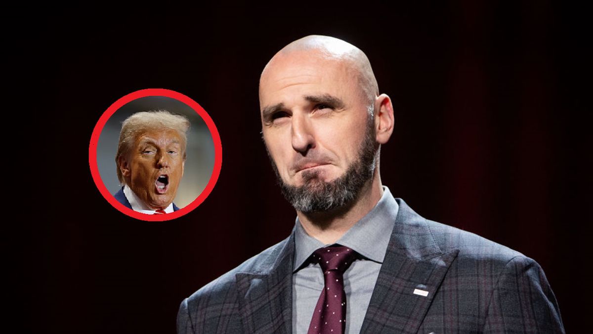 Getty Images / Mateusz Wlodarczyk/NurPhoto/Chip Somodevilla / Na głównym: Marcin Gortat, w kółku: Donald Trump