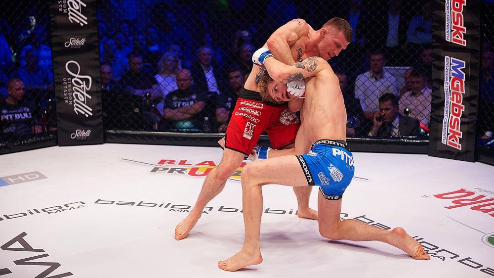 Daniel Rutkowski podczas gali Babilon MMA 3