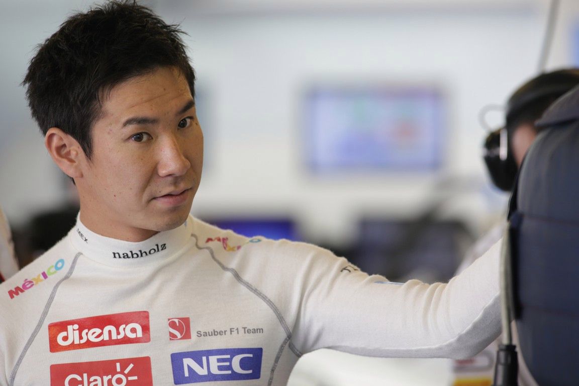 Kobayashi i Ericsson w Caterhamie