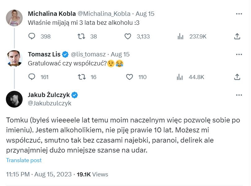 Żulczyk ostro odpowiada Lisowi. Nie przebierał w słowach