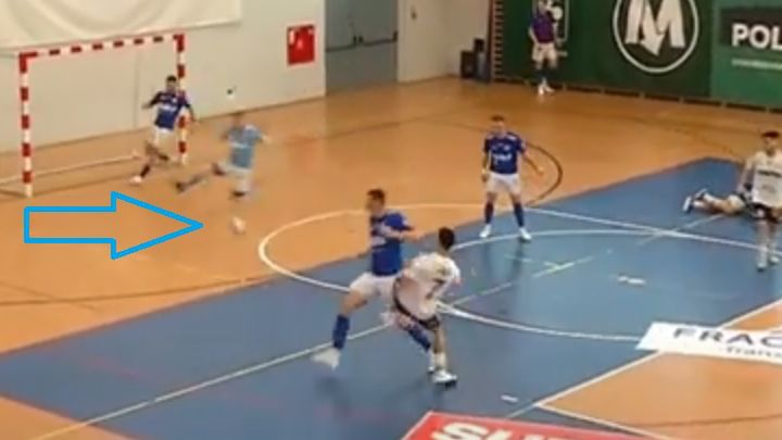 Zdjęcie okładkowe artykułu: YouTube / Tv Futsal Ekstraklasa / Kevin Kollar (BSF ABJ Bochnia) wślizgiem uratował drużynę