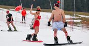 Niedzica: Walentynki w bikini na stoku? Morsowanie przez zjeżdżanie