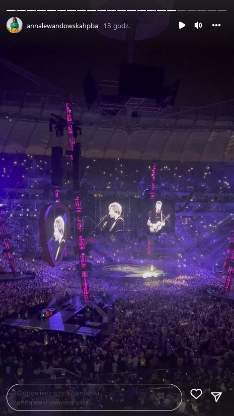 Anna Lewandowska poszła na koncert Eda Sheerana