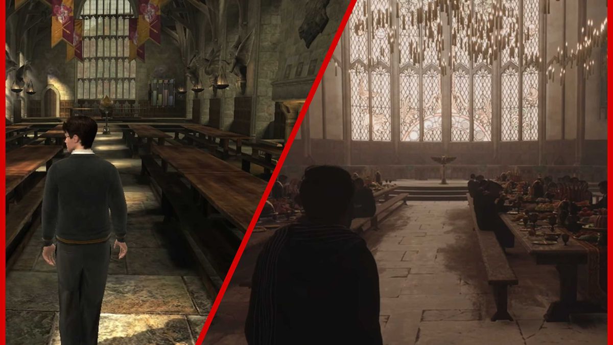 Hogwarts Legacy kontra Harry Potter: Książę Półkrwi na porównaniu