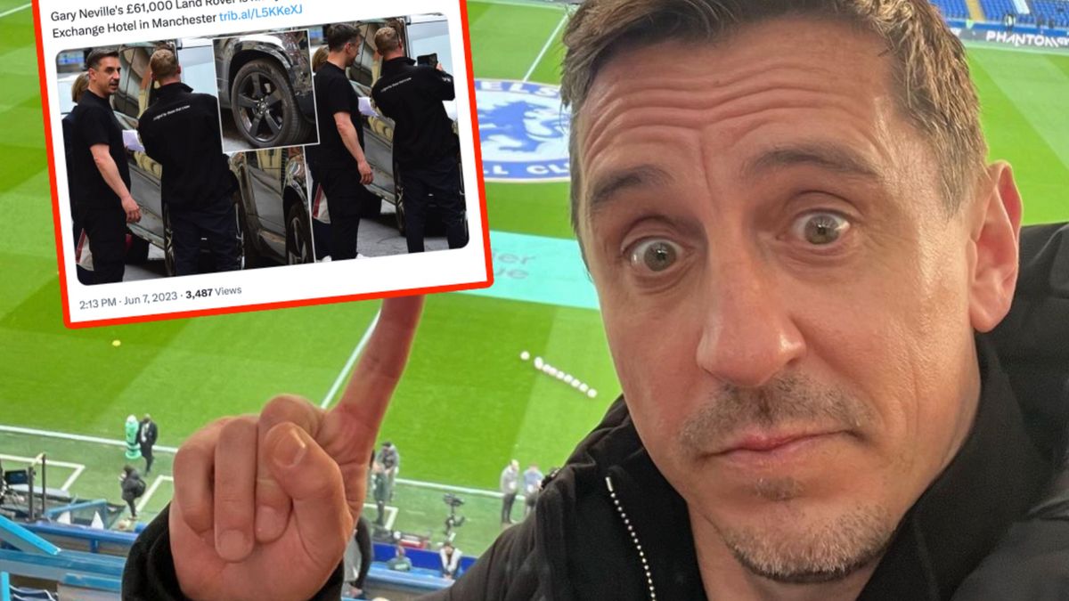 Gary Neville miał stłuczkę