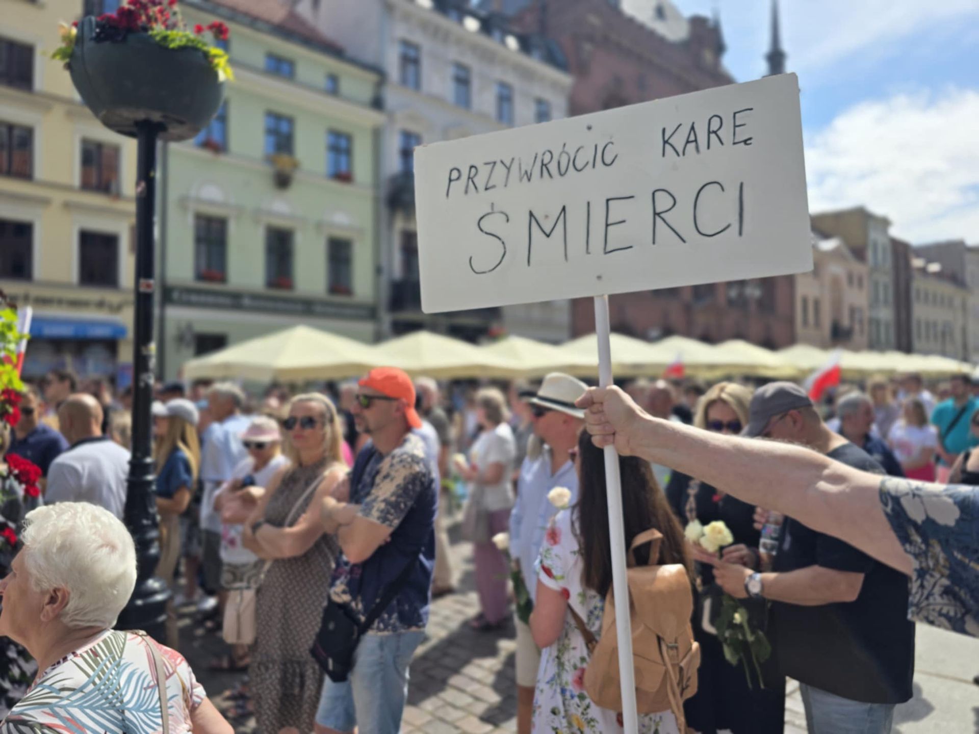 Część uczestników domagała się skrajnej kary za zabójstwo