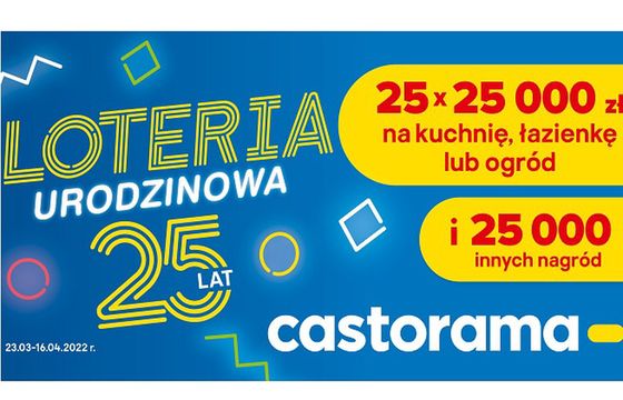 Nagrody za 1,5 mln zł do wygrania loteria urodzinowej Castoramy