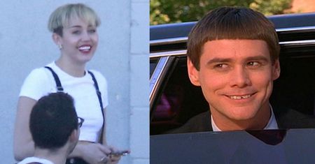 Miley Cyrus jak Jim Carrey w "Głupim i głupszym"? (FOTO)