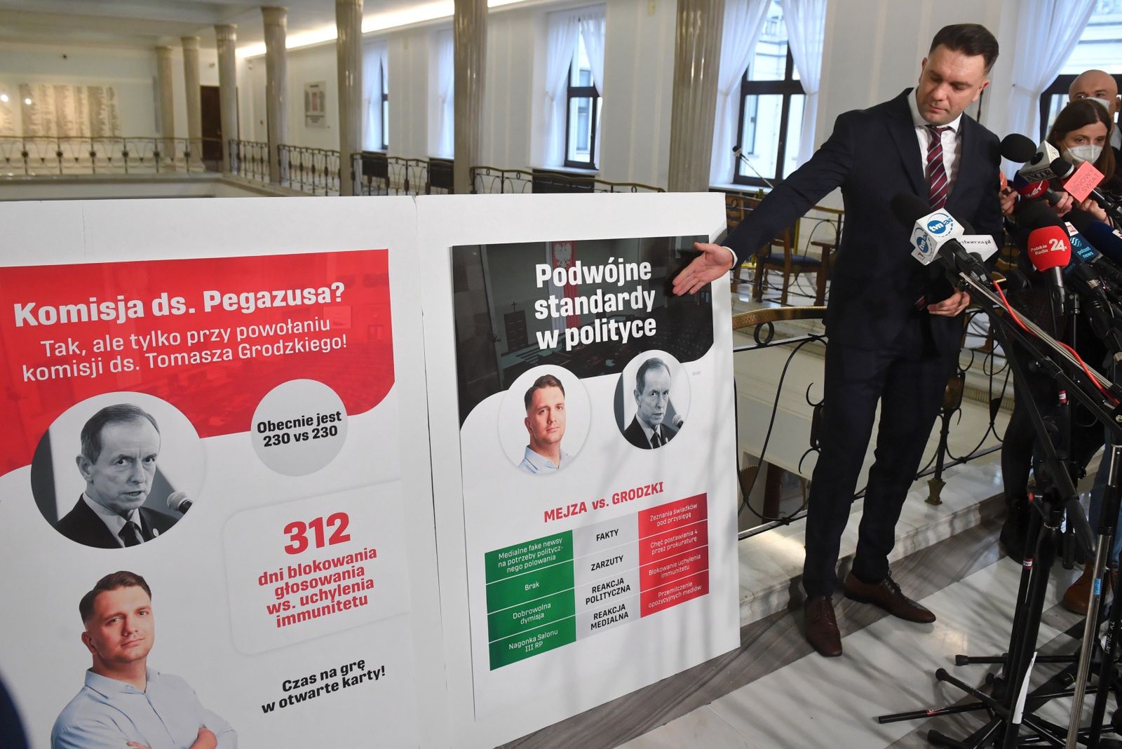 Konferencja Łukasza Mejzy 