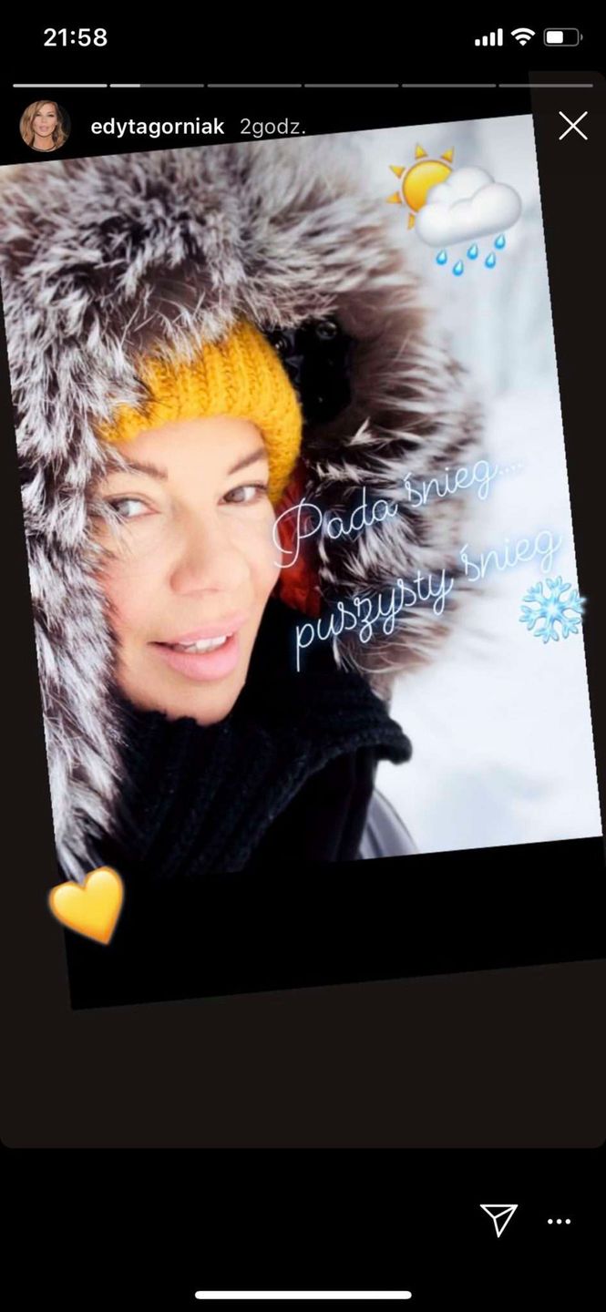 Edyta Górniak i Allan Krupa w górach