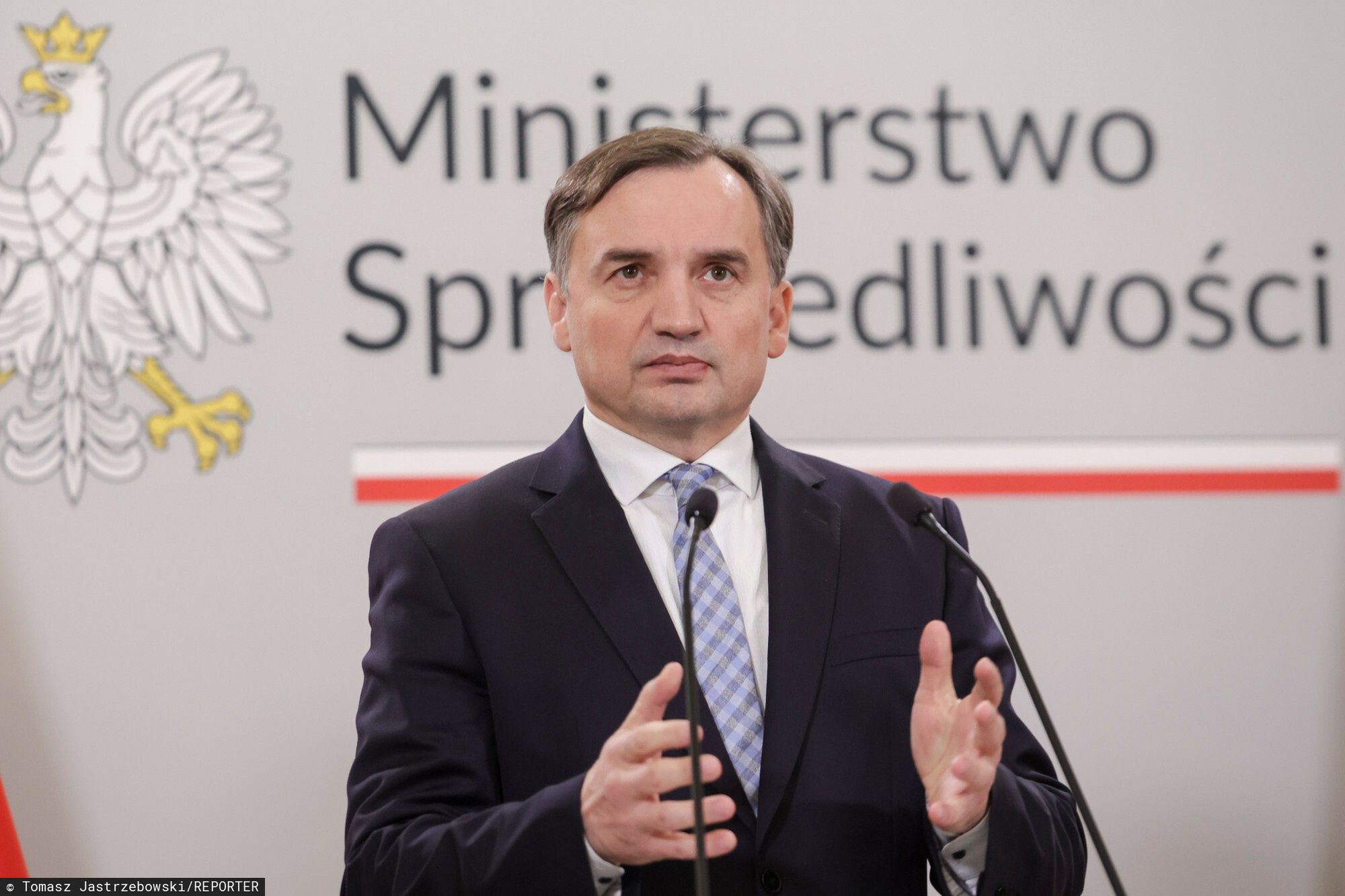Konferencja ministra sprawiedliwo?ci
24.11.2023 Warszawa, Konferencja ministra sprawiedliwosci fot. Tomasz Jastrzebowski/REPORTER
n/z: Zbigniew Ziobro
Tomasz Jastrzebowski/REPORTER