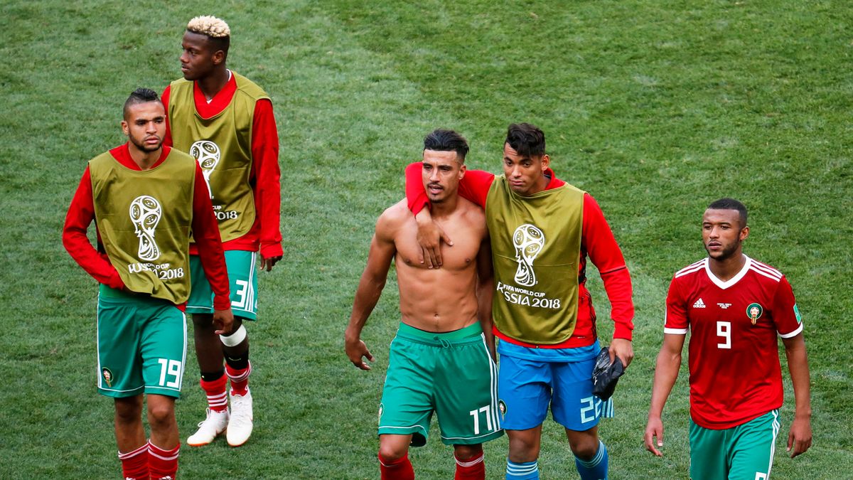 Zdjęcie okładkowe artykułu: PAP/EPA / SERGEI CHIRIKOV  / Na zdjęciu: piłkarze reprezentacji Maroka