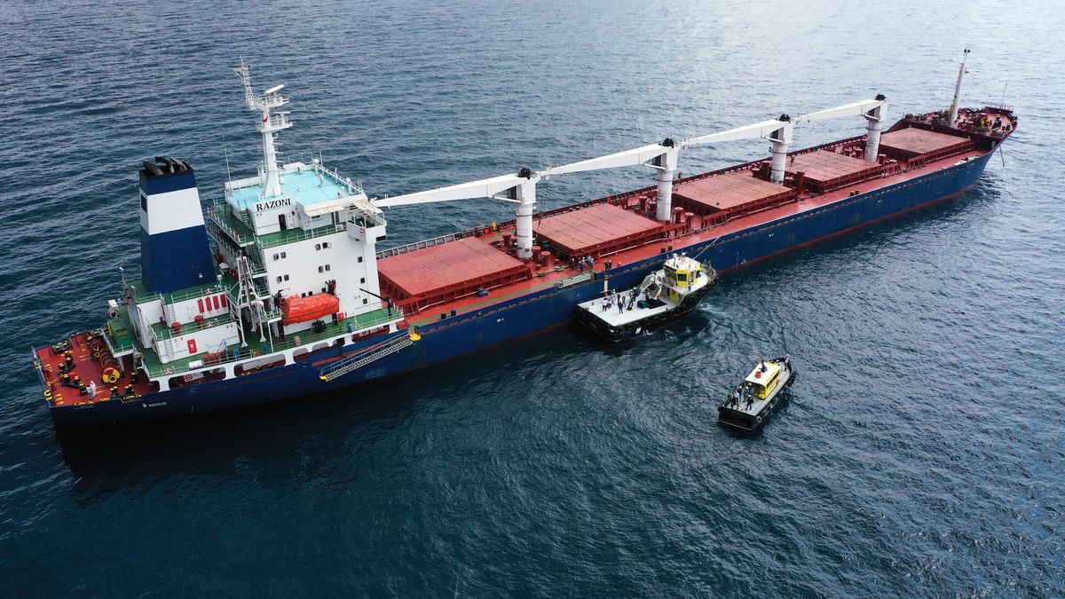 Statek z ukraińskim zbożem 