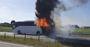 Dramat na S5. Autobus z wycieczką szkolną stanął w płomieniach