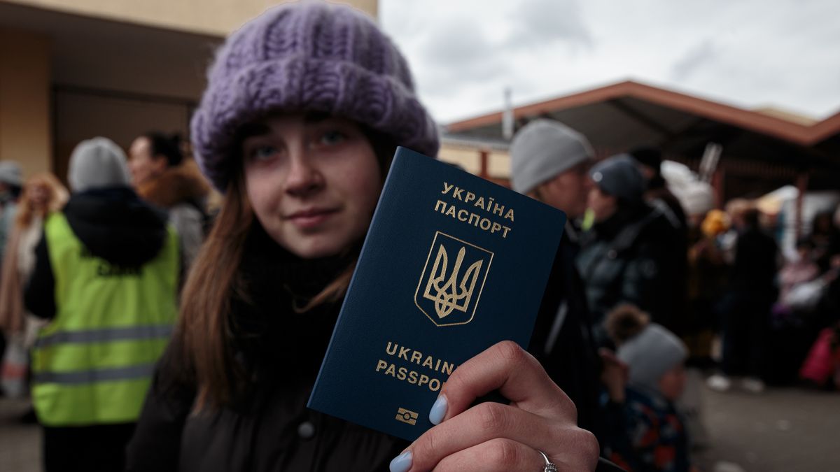 Poland Ukrainian Border War Refugees
Ukrainian shows her passport at the train station in Przemysl, Poland, on March 5, 2022. More than 1 million refugees flee Ukraine in one week since the Russian invasion. While the conflict continues the war refugees keep fleeing from their hometown reaching the Poland border to get access to the European Union. (Photo by Enrico Mattia Del Punta/NurPhoto via Getty Images)
NurPhoto
nurphoto, train station, 1 million refugees, one week, russian invasion, war refugees, poland border, ukrainian, przemysl, march, more, access, photo, person