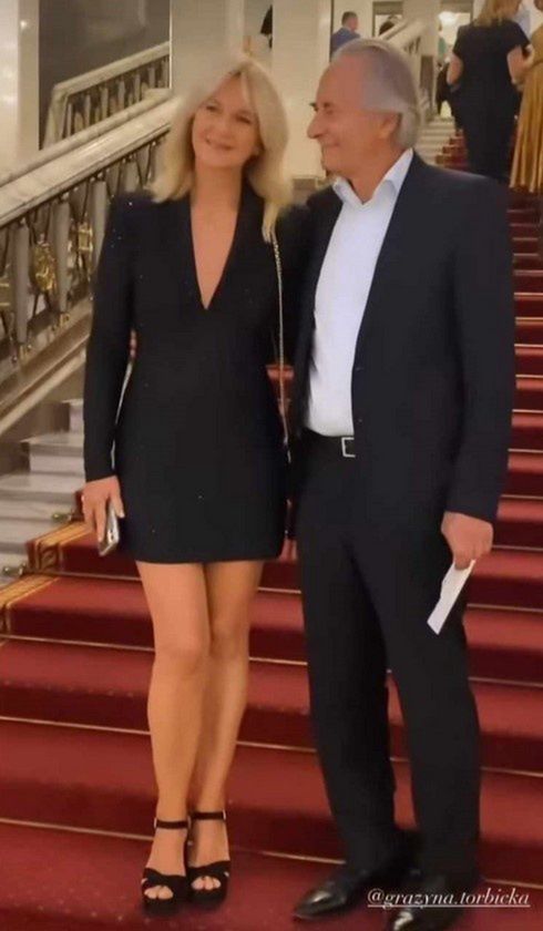Grażyna Torbicka z mężem