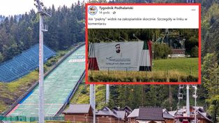 Arabska reklama zasłoniła skocznie w Zakopanem. Turyści oburzeni