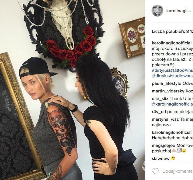 Karolina Gilon ma nowy tatuaż