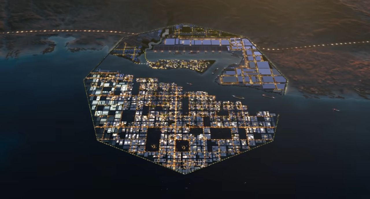 Miasto unoszące się na wodzie? Arabia Saudyjska buduje OXAGON - Miasto OXAGON 