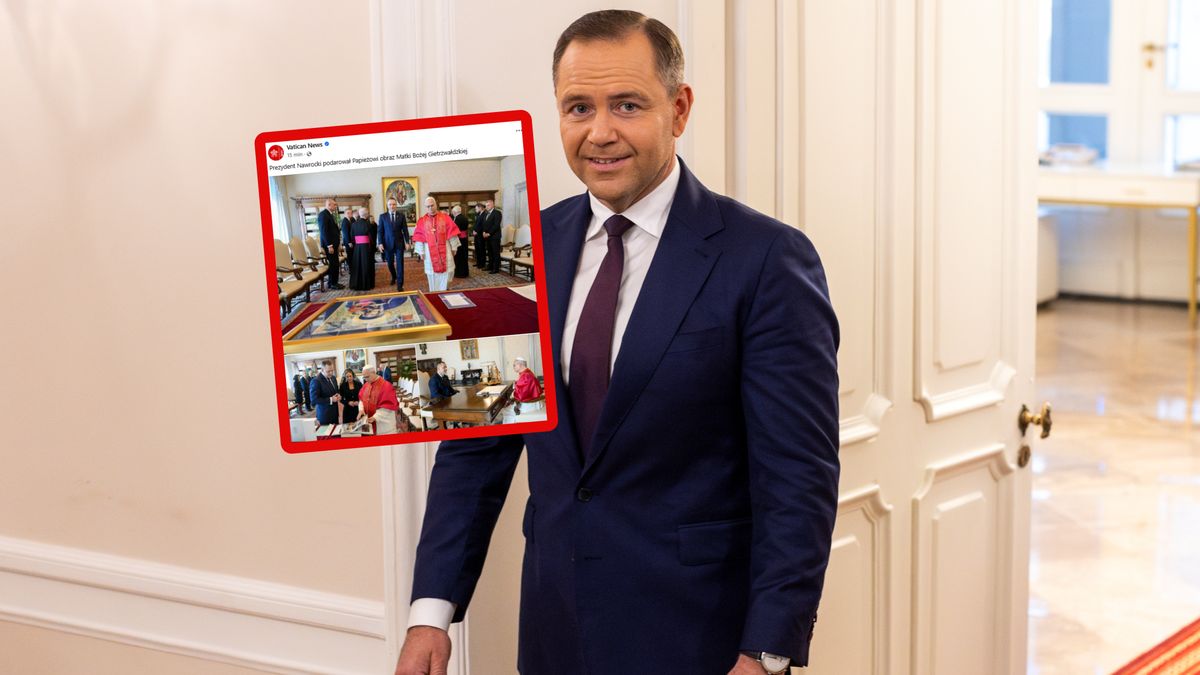 Prezydent Karol Nawrocki podarował obraz papieżowi Leonowi XIV.