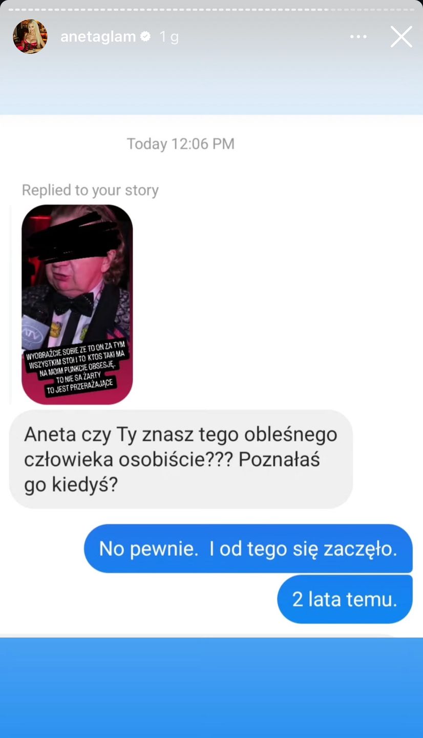 Aneta Glam twierdzi, że partner Caroline Derpieński ją podrywał